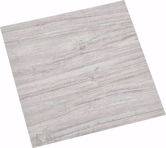 Tablones de suelo autoadhesivos con efecto madera vidaXL, Gris claro y blanco