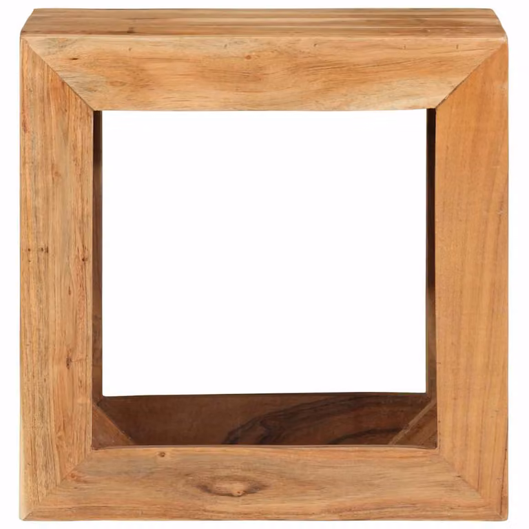 Taburete de madera de acacia marrón vidaXL An/P/Al: 40 x 30 x 40 cm