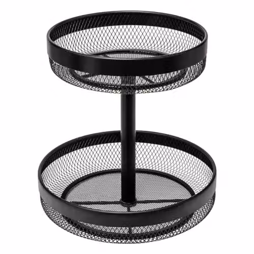 Cesta de fruta Mayaj de 5five con 2 niveles en color negro
