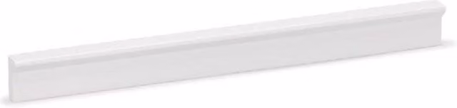 Tirador de barra modelo Angle de Viefe en aluminio con acabado blanco mate y distancia de agujero de 192 mm