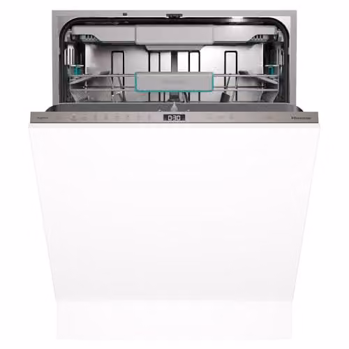 Lavavajillas completamente integrado Hisense HV663A65 blanco con capacidad para 16 cubiertos y control por aplicación