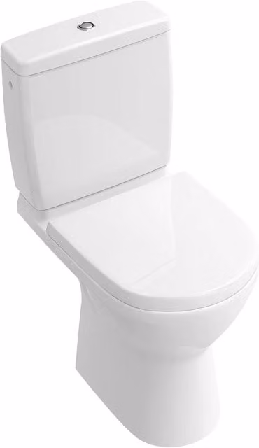 Inodoro de pie Villeroy & Boch O.novo Washdown en porcelana blanca con salida horizontal y sistema rimless An/P/Al: 36 x 40 x 61 cm