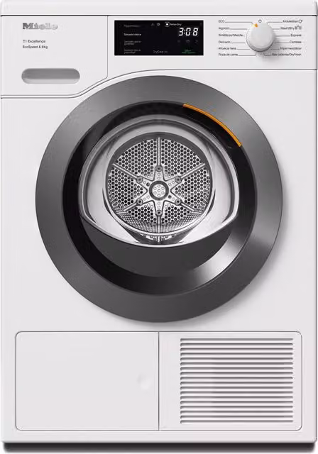 Secadora Miele TEH785WP de 9 kg con bomba de calor, tecnología EcoSpeed, control por App y WiFi en color blanco