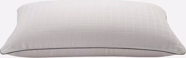 Almohada de látex Talalay Dunlopillo blanca con funda de algodón transpirable y antibacterial para adultos An/P/Al: 75 x 40 x 1 cm