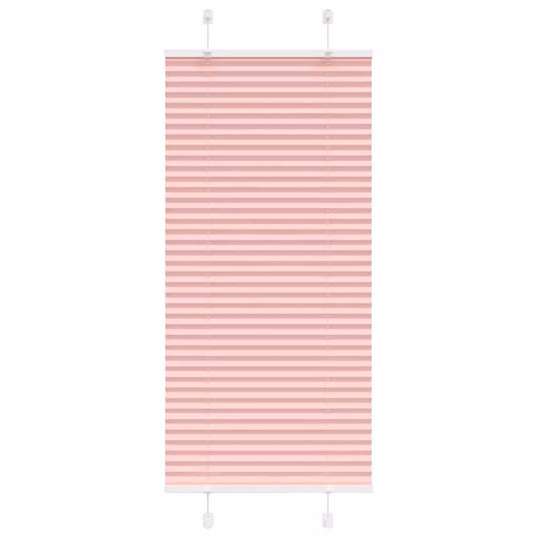 Estor Plisado vidaXL de Poliéster Semitransparente Color Rosa An/Al: 59,4 x 150 cm