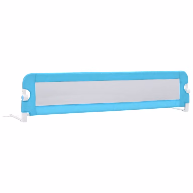 Barandilla de seguridad plegable para cama infantil vidaXL en azul, textil y metal, An: 180 cm, Al: 42 cm