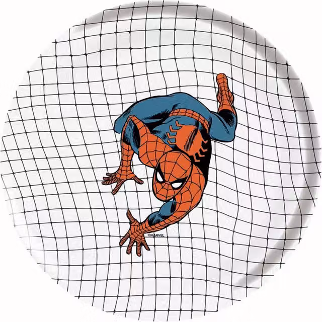 Plato de melamina Disney Spiderman multicolor con diseño decorativo para ti