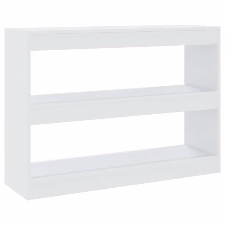 Estantería divisor de espacios vidaXL blanca con acabado mate An/P/Al: 100 x 30 x 72 cm