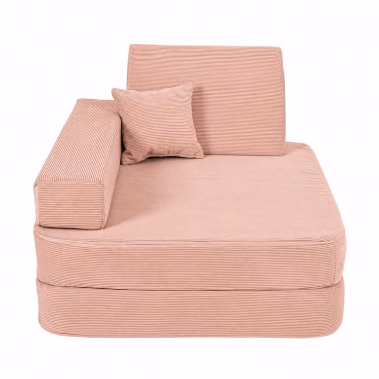 Sillón infantil convertible 5 en 1 Angelove de pana fina color ladrillo
