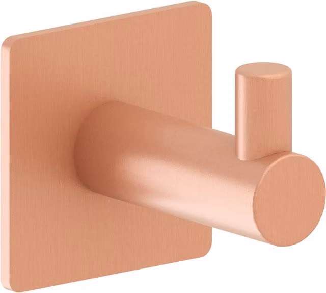 Percha individual adhesiva Praga Beltrán de metal en color oro o bronce