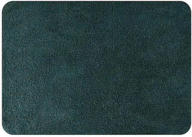 Alfombra de baño rectangular Spirella de algodón verde An/P: 70 x 50 cm