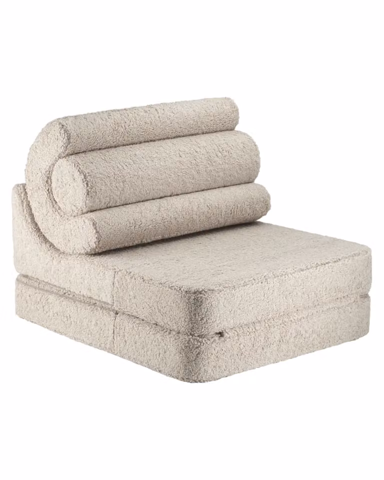 Sillón Flipster Wigiwama de tejido bouclé beige galleta An/P/Al: 67 x 57 x 78 cm