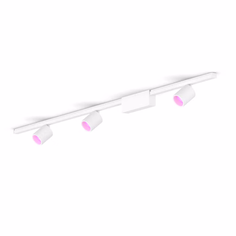 Kit de base de techo recto Philips Hue Perifo con 3 focos en color blanco