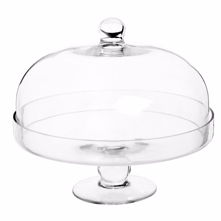 Expositor para tartas redondo con campana de vidrio transparente Maisons du Monde