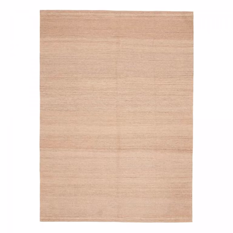 Alfombra kilim Un amour de tapis de tejido plano en lana color beige, An/P/Al: 171 x 237 x 1 cm