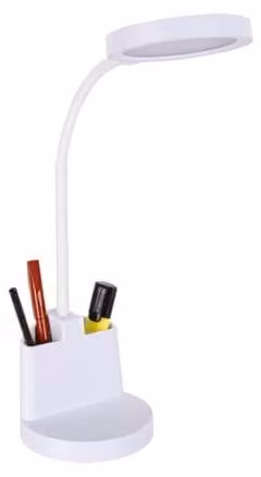 Lámpara de escritorio LED Struhm con luz regulable y control táctil en color blanco