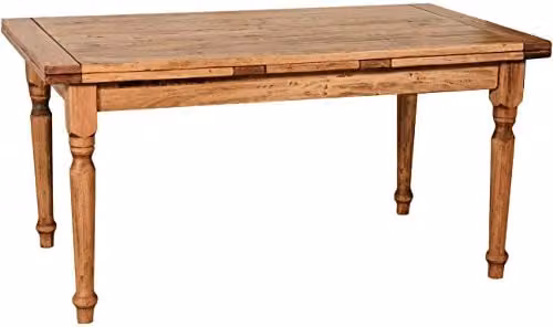 Mesa de comedor extensible Biscottini de madera en color marrón para cocina o comedor An/P/Al: 160 x 90 x 75 cm