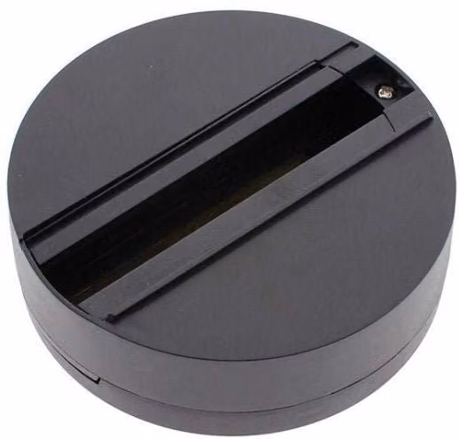 Base de superficie para foco de carril de 4 vías trifásico F-BRIGHT en blanco o negro