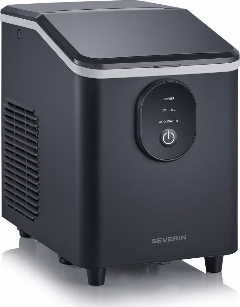 Máquina para hacer cubitos de hielo Severin EZ 7415 en color negro y acabado en plástico