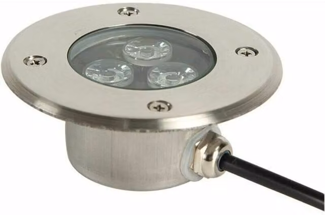 Foco LED Empotrable de Exterior ODIPIE en Acero Inoxidable y Cristal Color Plata para Jardín y Terraza con Protección IP68 y Diseño Rectangular de 100x40 mm