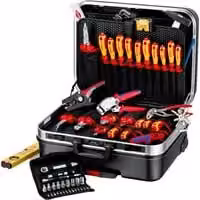 Kit de herramientas Knipex BIG Basic Move de 68 piezas con alicates y puntas en varios colores y maletín de plástico