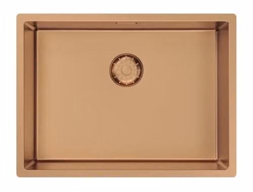 Fregadero bajo encimera Pure.Sink en cobre rosado PVD An/P: 55 x 40 cm