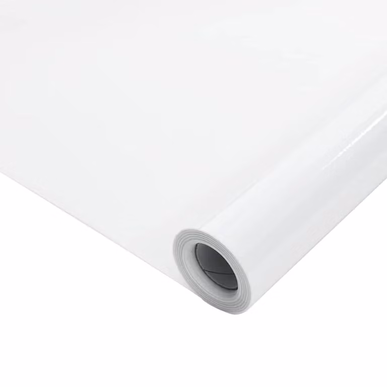 Lámina estática esmerilada para ventanas vidaXL de PVC blanco transparente, An: 90 cm, Al: 1000 cm