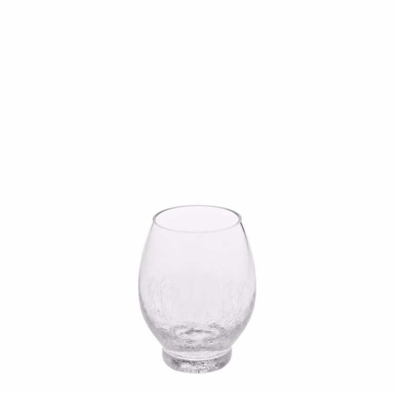 Portavelas redondo de vidrio soplado transparente Sia Deco para tealight Altura: 17 cm, Ancho: 13 cm, Profundidad: 13 cm