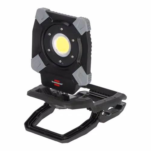 Foco de trabajo LED híbrido Brennenstuhl Professional CL 5050 MBAH de 50W y 6800lm con control Bluetooth, IP65 y color gris y negro