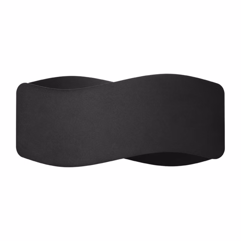 Lámpara de pared Sollux Lighting en metal negro de estilo moderno con iluminación up/down y Altura: 13 cm