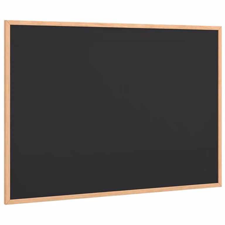 Pizarra con marco de madera maciza de pino negra vidaXL An/Al: 80 x 55 cm