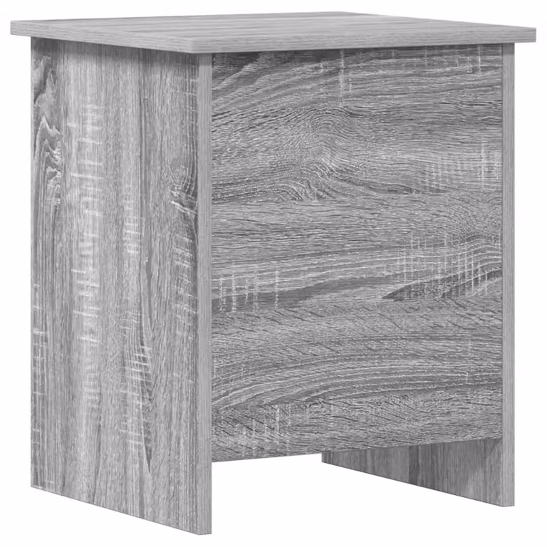 Baúl de almacenamiento moderno vidaXL en color gris Sonoma An/P/Al: 40 x 40 x 50 cm