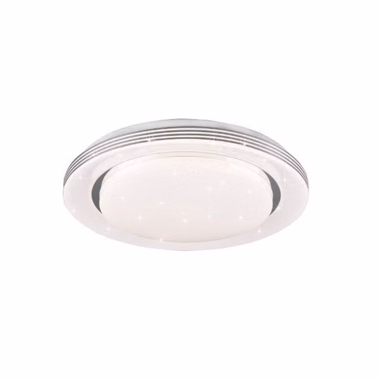 Lámpara de techo LED Reality Leuchten en color blanco, regulable y con mando a distancia