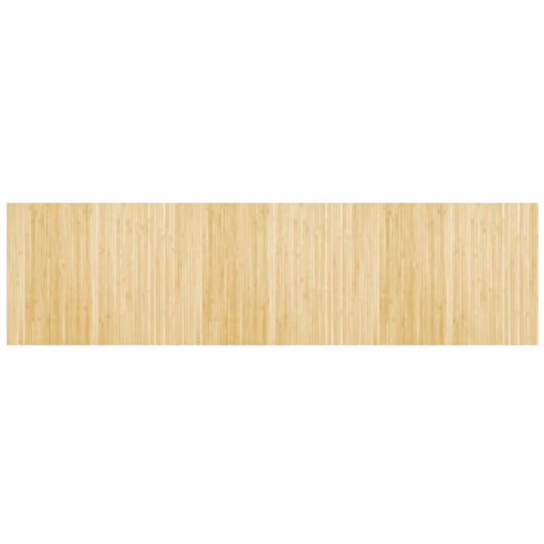 Alfombra rectangular de bambú vidaXL color beige, An/P: 80 x 300 cm