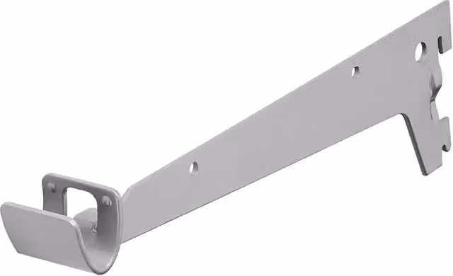Soporte de barra para ropa Walk In de DOLLE en metal plateado, Largo: 25 cm