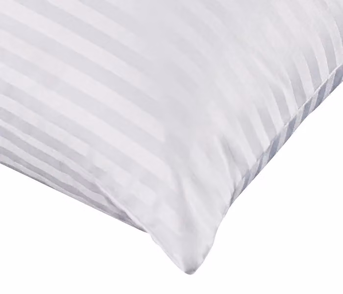 Almohada Silky antiácaros rectangular de color blanco, 70 cm