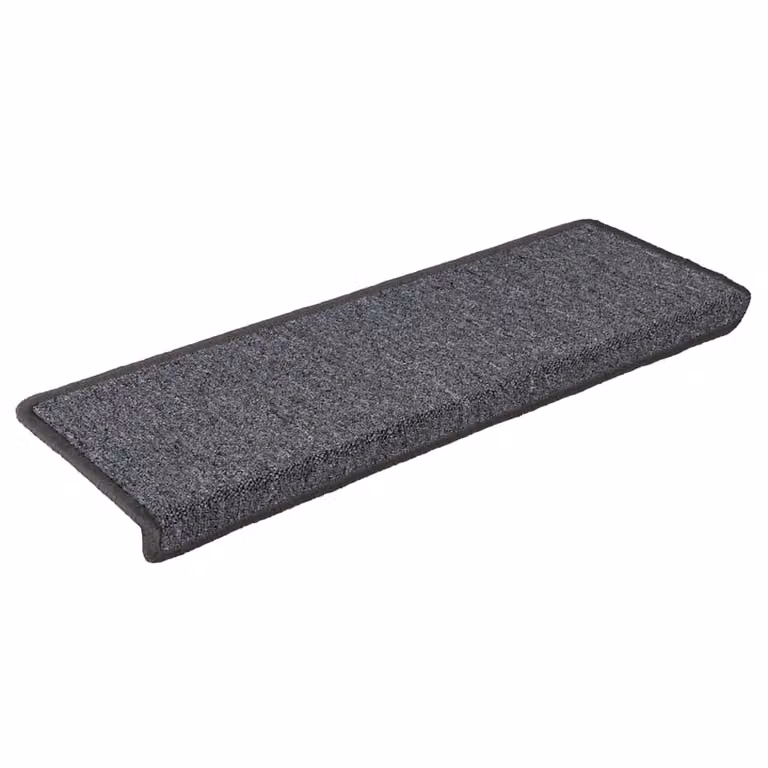 Set de 30 alfombrillas para escaleras vidaXL antideslizantes y absorbentes de sonido, color gris, An/P/Al: 65 x 21 x 4 cm