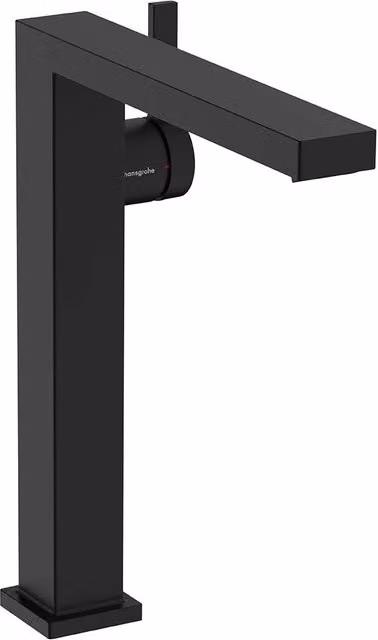Grifo monomando alto para lavabo Hansgrohe CoolStart Tecturis E Fine 240 en negro mate