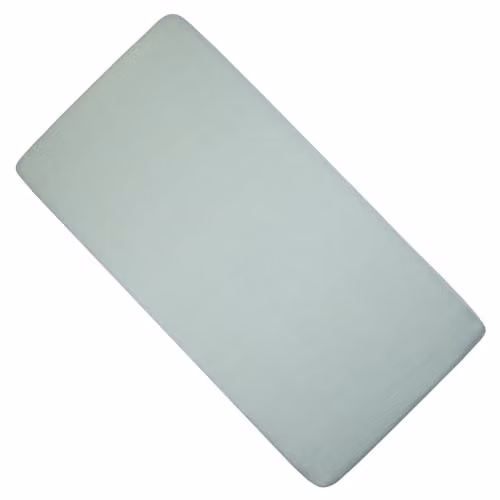 Sábana bajera ajustable Sevira Kids para bebé en gasa de algodón transpirable, color verde