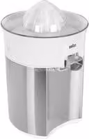 Exprimidor de cítricos eléctrico Braun CJ5050 WH de 60 W en color blanco con acabado metálico y piezas aptas para lavavajillas