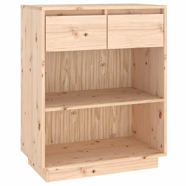 Mesa consola de madera maciza de pino vidaXL de estilo rústico en color marrón An/P/Al: 60 x 34 x 75 cm