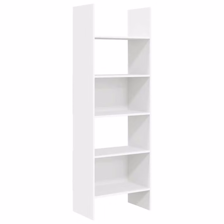 Estantería librería Maison Chic de madera en color blanco para salón An/P/Al: 60 x 35 x 180 cm