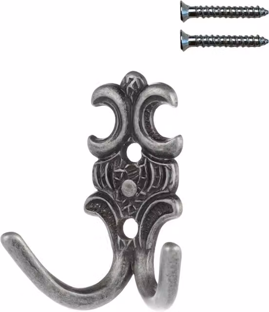 Colgador de pared doble de hierro con acabado patinado vintage Citterio Giulio
