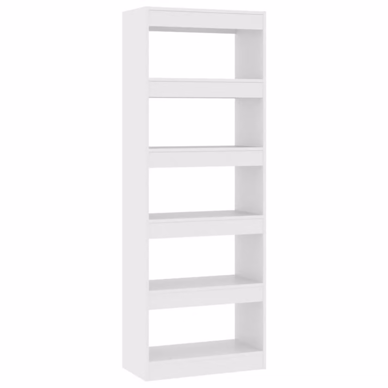 Estantería divisor Maison Chic en madera de MDF color blanco mate An/P/Al: 60 x 30 x 166 cm