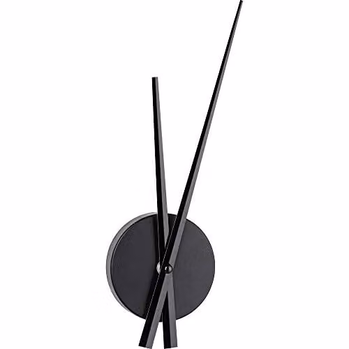Reloj de pared analógico TFA Dostmann Minimalist negro con mecanismo de cuarzo silencioso An/P/Al: 31 x 9,6 x 3,3 cm