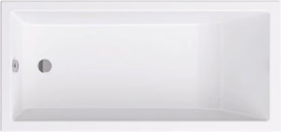 Bañera acrílica rectangular Sanitana Cubic en color blanco An/P/Al: 140 x 70 x 70 cm