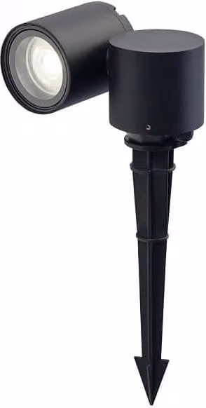 Lámpara de suelo para jardín Nowodvorski Lighting Tubings M negra de aluminio con tecnología LED y protección IP54 para caminos