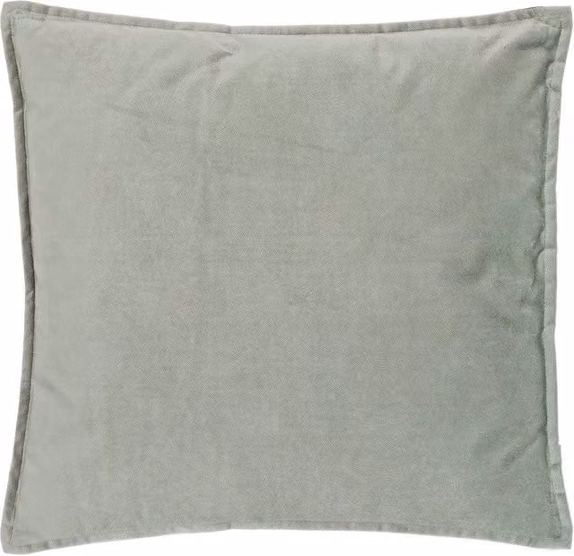Cojín Lilou de Atmosphera en algodón color verde celeste, 45 x 45 cm