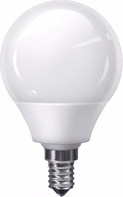 Bombilla Esférica Super Mini Supreme Luxram E14 de 8W, Luz Blanca Fría 4000K y 346lm en color blanco
