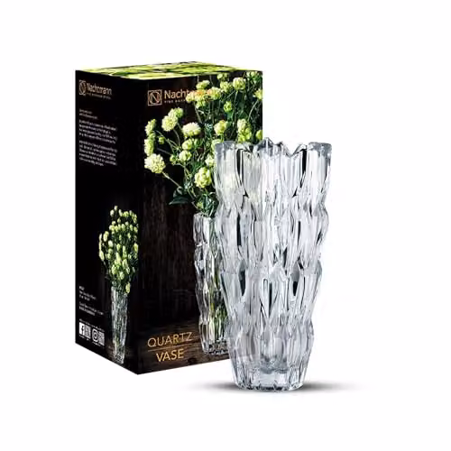 Jarrón Quartz de Nachtmann en cristal transparente de 26 cm